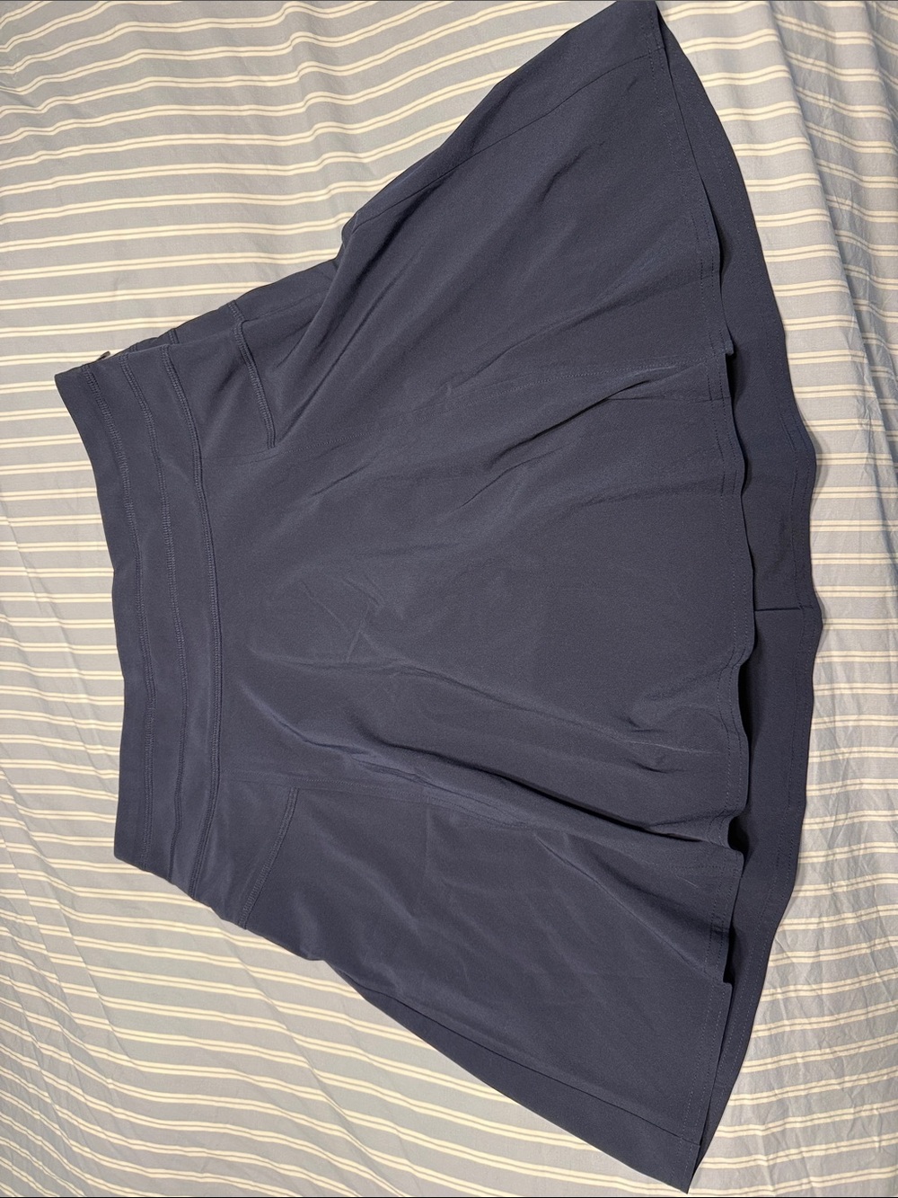 Athleta Navy Circle Skort with Flared Hem